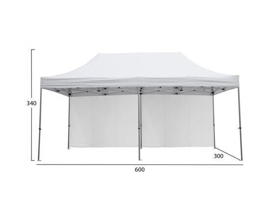 GAZEBO ΕΠΑΓΓΕΛΜΑΤΙΚΟ ΒΑΡΕΩΣ ΤΥΠΟΥ CRESSEN HM21099 ΠΤΥΣΣΟΜΕΝΟ ΑΛΟΥΜΙΝΙΟΥ 3x6x3,4Yμ - ΚΙΟΣΚΙΑ στο Milonadakis.gr