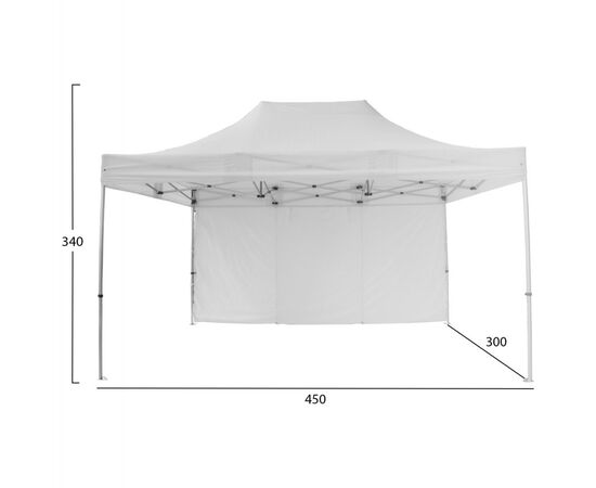 GAZEBO ΕΠΑΓΓΕΛΜΑΤΙΚΟ ΒΑΡΕΩΣ ΤΥΠΟΥ CRESSEN HM21098 ΠΤΥΣΣΟΜΕΝΟ ΑΛΟΥΜΙΝΙΟΥ 3x4,5x3,4Yμ - ΚΙΟΣΚΙΑ στο Milonadakis.gr