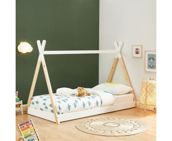 ΚΡΕΒΑΤΙ ΠΑΙΔΙΚΟ MUNK HM699.03 τ.MONTESSORI ΞΥΛΟ ΠΕΥΚΟΥ ΦΥΣΙΚΟ-ΛΕΥΚΟ- 190x90εκ - ΠΑΙΔΙΚΟ ΔΩΜΑΤΙΟ στο Milonadakis.gr