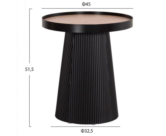 ΣΕΤ 2ΤΜΧ ΤΡΑΠΕΖΙΑ ΣΑΛΟΝΙΟΥ DUNCAN HM21081 MDF ΚΑΙ ΚΕΡΑΜΙΚΟ TOP Φ80εκ & Φ45εκ - ΤΡΑΠΕΖΑΚΙΑ ΣΑΛΟΝΙΟΥ στο Milonadakis.gr