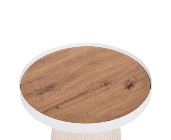 ΣΕΤ 2ΤΜΧ ΤΡΑΠΕΖΙΑ ΣΑΛΟΝΙΟΥ DUNCAN HM21082 MDF ΚΡΕΜ ΚΑΙ ΚΕΡΑΜΙΚΟ TOP Φ80εκ & Φ45εκ - ΤΡΑΠΕΖΑΚΙΑ ΣΑΛΟΝΙΟΥ στο Milonadakis.gr