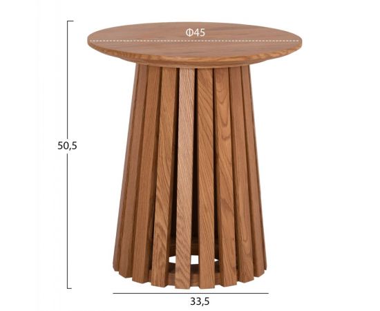 ΣΕΤ 2ΤΜΧ ΤΡΑΠΕΖΙΑ ΣΑΛΟΝΙΟΥ TALBERT HM21083 MDF ΦΥΣΙΚΟ ΞΥΛΟΥ Φ80εκ & Φ45εκ - ΤΡΑΠΕΖΑΚΙΑ ΣΑΛΟΝΙΟΥ στο Milonadakis.gr