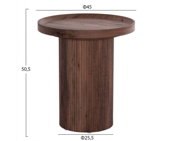 ΣΕΤ 2ΤΜΧ ΤΡΑΠΕΖΙΑ ΣΑΛΟΝΙΟΥ MARGON HM21084 MDF ΣΚΟΥΡΟ ΚΑΦΕ Φ80εκ & Φ45εκ - ΤΡΑΠΕΖΑΚΙΑ ΣΑΛΟΝΙΟΥ στο Milonadakis.gr