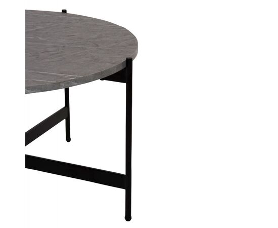 ΣΕΤ 2ΤΜΧ ΤΡΑΠΕΖΙΑ ΣΑΛΟΝΙΟΥ RONDA HM21089.01 MDF ΓΚΡΙ ΜΑΡΜΑΡΟ Φ80εκ & Φ50εκ - ΤΡΑΠΕΖΑΚΙΑ ΣΑΛΟΝΙΟΥ στο Milonadakis.gr