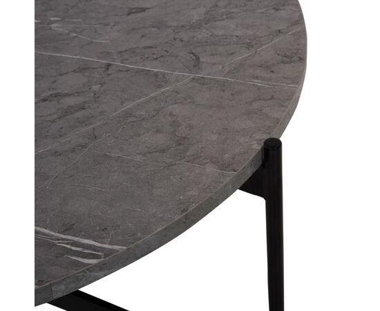 ΣΕΤ 2ΤΜΧ ΤΡΑΠΕΖΙΑ ΣΑΛΟΝΙΟΥ RONDA HM21089.01 MDF ΓΚΡΙ ΜΑΡΜΑΡΟ Φ80εκ & Φ50εκ - ΤΡΑΠΕΖΑΚΙΑ ΣΑΛΟΝΙΟΥ στο Milonadakis.gr