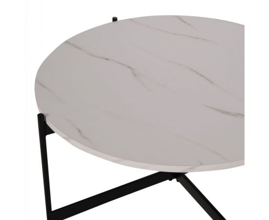 ΣΕΤ 2ΤΜΧ ΤΡΑΠΕΖΙΑ ΣΑΛΟΝΙΟΥ RONDA HM21089.04 MDF ΛΕΥΚΟ ΜΑΡΜΑΡΟ Φ80εκ & Φ50εκ - ΤΡΑΠΕΖΑΚΙΑ ΣΑΛΟΝΙΟΥ στο Milonadakis.gr