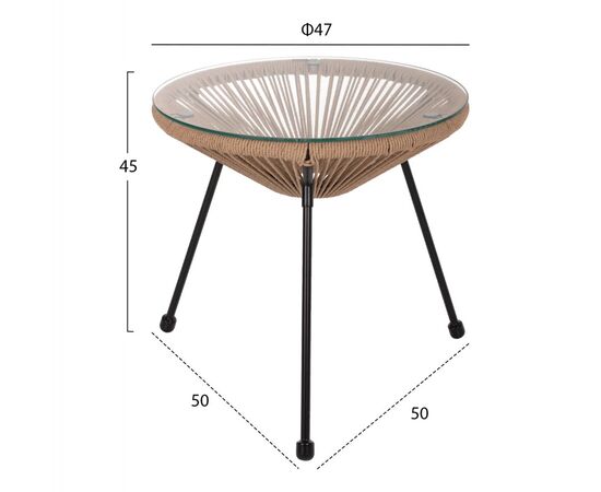 ΣΕΤ ΕΞΩΤΕΡΙΚΟΥ ΧΩΡΟΥ 3ΤΜΧ ACAPULCO HM21100 TWISTED WICKER-ΜΕΤΑΛΛΟ - ΣΕΤ ΣΑΛΟΝΙΑ στο Milonadakis.gr