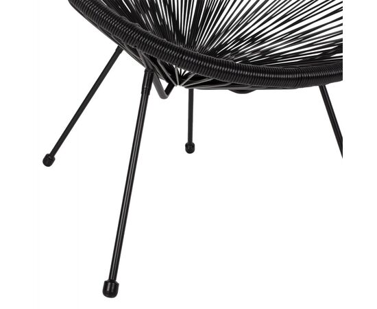 ΣΕΤ ΕΞΩΤΕΡΙΚΟΥ ΧΩΡΟΥ 3ΤΜΧ ACAPULCO HM21101 TWISTED WICKER-ΜΕΤΑΛΛΟ ΣΕ ΜΑΥΡΟ - ΣΕΤ ΣΑΛΟΝΙΑ στο Milonadakis.gr