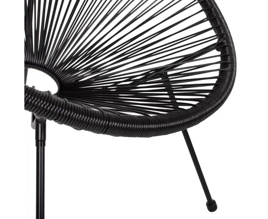 ΣΕΤ ΕΞΩΤΕΡΙΚΟΥ ΧΩΡΟΥ 3ΤΜΧ ACAPULCO HM21101 TWISTED WICKER-ΜΕΤΑΛΛΟ ΣΕ ΜΑΥΡΟ - ΣΕΤ ΣΑΛΟΝΙΑ στο Milonadakis.gr