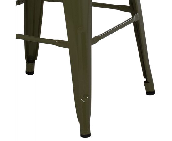 ΣΚΑΜΠΟ ΜΕΣΑΙΟΥ ΥΨΟΥΣ ΜΕΤΑΛΛΙΚΟ MELITA-PRO HM8573.43 DARK OLIVE GREEN 43x43x67Υεκ. - ΣΚΑΜΠΟ ΜΠΑΡ στο Milonadakis.gr