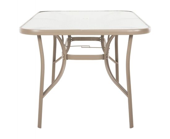 ΤΡΑΠΕΖΙ BRUNO 150X90Χ72Υεκ. ΜΕΤΑΛΛΙΚΟ ΣΑΜΠΑΝΙ ΜΕ ΤΡΥΠΑ ΟΜΠΡΕΛΑΣ Φ38mm HM5145.14 - ΤΡΑΠΕΖΙΑ ΕΞ. ΧΩΡΟΥ στο Milonadakis.gr