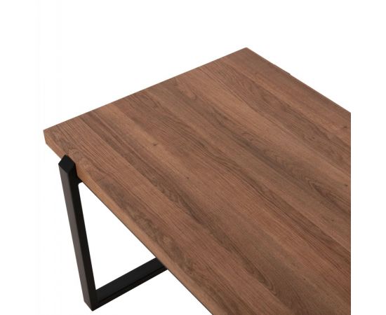 ΤΡΑΠΕΖΙ ΣΑΛΟΝΙΟΥ SHABEN HM9585.04 MDF ΚΑΡΥΔΙ ΞΥΛΟ-ΜΑΥΡΗ ΜΕΤΑΛΛΙΚΗ ΒΑΣΗ 120x56X45Yεκ. - ΤΡΑΠΕΖΙΑ ΚΟΥΖΙΝΑΣ στο Milonadakis.gr