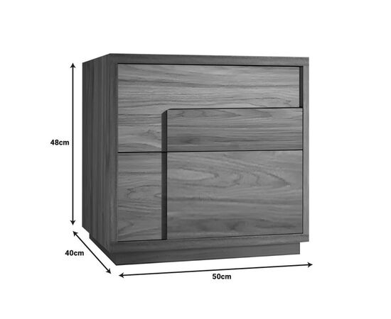 Κομοδίνο Inget pakoworld mdf σε καρυδί απόχρωση 50x40x48εκ - ΚΟΜΟΔΙΝΑ στο Milonadakis.gr