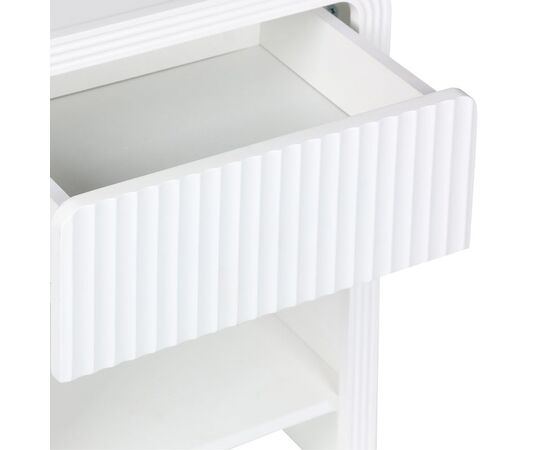 Κομοδίνο Zeplen pakoworld MDF σε λευκή απόχρωση 40x30x53εκ - ΚΟΜΟΔΙΝΑ στο Milonadakis.gr
