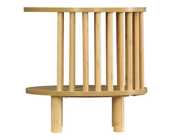 Κομοδίνο Nodial pakoworld MDF/Bamboo σε φυσική απόχρωση Φ40x40εκ - ΚΟΜΟΔΙΝΑ στο Milonadakis.gr