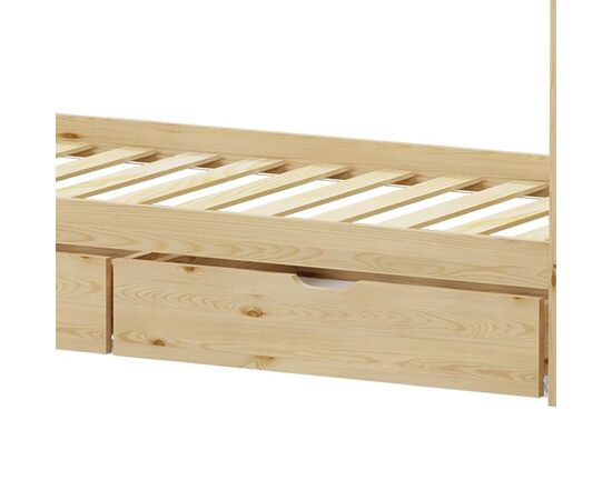 Παιδικό κρεβάτι Mellin τ.Montessori με 2 συρτάρια pakoworld ξύλο πεύκου σε φυσική απόχρωση 90x190εκ - ΠΑΙΔΙΚΟ ΔΩΜΑΤΙΟ στο Milonadakis.gr