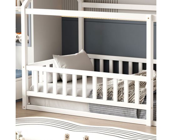 ΚΡΕΒΑΤΙ ΠΑΙΔΙΚΟ ΜΕ ΚΑΓΚΕΛΟ HOUSER HM706.03 τ.MONTESSORI ΞΥΛΟ ΠΕΥΚΟ ΛΕΥΚΟ-190x90εκ - ΠΑΙΔΙΚΟ ΔΩΜΑΤΙΟ στο Milonadakis.gr