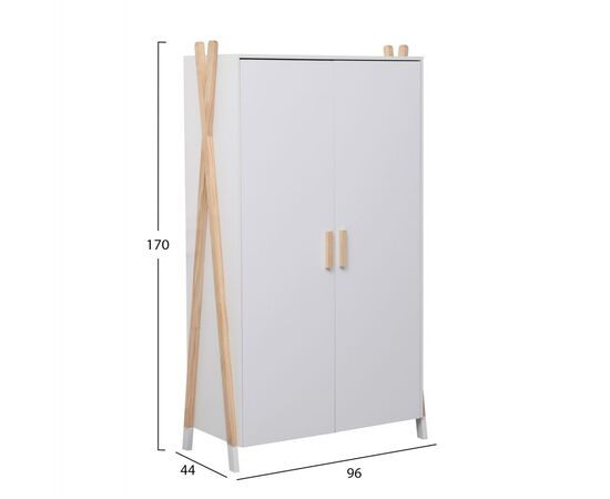 ΝΤΟΥΛΑΠΑ ΠΑΙΔΙΚH PASCHAL HM2494.03 ΛΕΥΚΗ ΜΕΛΑΜΙΝΗ-ΠΟΔΙΑ ΞΥΛΟ ΠΕΥΚΟΥ 96x44x170Υεκ. - ΠΑΙΔΙΚΟ ΔΩΜΑΤΙΟ στο Milonadakis.gr