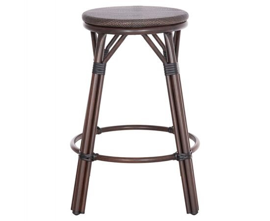 ΣΚΑΜΠΟ ΑΛΟΥΜΙΝΙΟΥ ΜΕΣ.ΥΨΟΥΣ CHINO HM6286.01 BAMBOO LOOK & TEXTILENE ΚΑΦΕ 43x43x65Υεκ - ΣΚΑΜΠΩ στο Milonadakis.gr