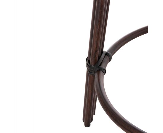 ΣΚΑΜΠΟ ΑΛΟΥΜΙΝΙΟΥ ΜΕΣ.ΥΨΟΥΣ CHINO HM6286.01 BAMBOO LOOK & TEXTILENE ΚΑΦΕ 43x43x65Υεκ - ΣΚΑΜΠΩ στο Milonadakis.gr