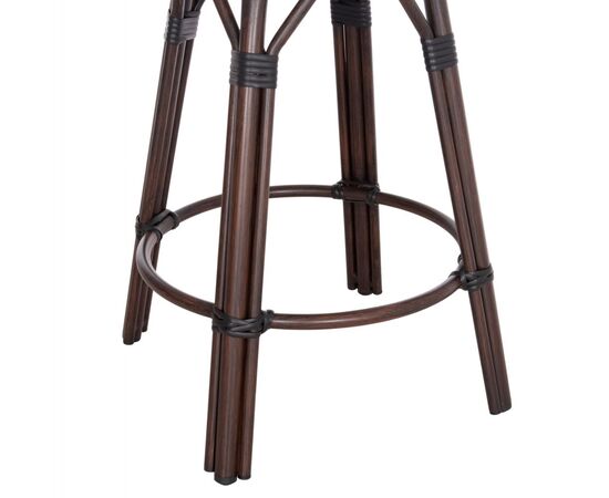 ΣΚΑΜΠΟ ΑΛΟΥΜΙΝΙΟΥ ΜΕΣ.ΥΨΟΥΣ CHINO HM6286.01 BAMBOO LOOK & TEXTILENE ΚΑΦΕ 43x43x65Υεκ - ΣΚΑΜΠΩ στο Milonadakis.gr