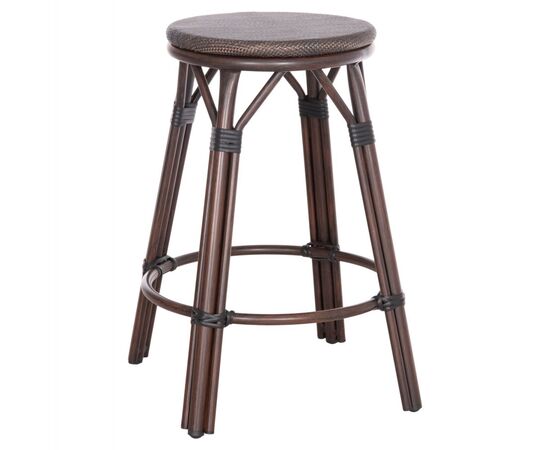 ΣΚΑΜΠΟ ΑΛΟΥΜΙΝΙΟΥ ΜΕΣ.ΥΨΟΥΣ CHINO HM6286.01 BAMBOO LOOK & TEXTILENE ΚΑΦΕ 43x43x65Υεκ - ΣΚΑΜΠΩ στο Milonadakis.gr