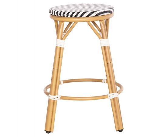 ΣΚΑΜΠΟ ΑΛΟΥΜΙΝΙΟΥ ΜΕΣ.ΥΨΟΥΣ CHINO HM6286.03 BAMBOO LOOK & TEXTILENE 43x43x65Υεκ - ΣΚΑΜΠΩ στο Milonadakis.gr