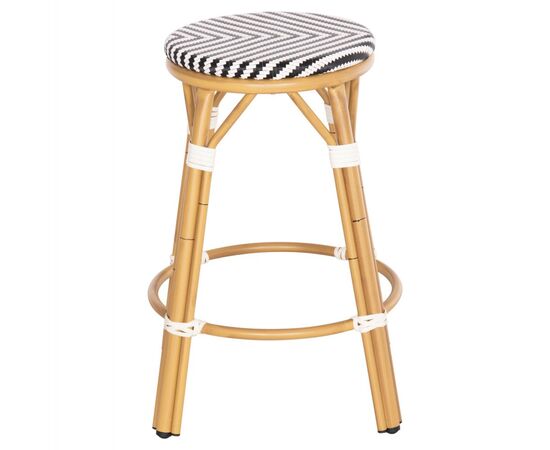 ΣΚΑΜΠΟ ΑΛΟΥΜΙΝΙΟΥ ΜΕΣ.ΥΨΟΥΣ CHINO HM6286.03 BAMBOO LOOK & TEXTILENE 43x43x65Υεκ - ΣΚΑΜΠΩ στο Milonadakis.gr