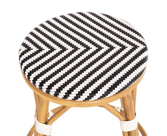 ΣΚΑΜΠΟ ΑΛΟΥΜΙΝΙΟΥ ΜΕΣ.ΥΨΟΥΣ CHINO HM6286.03 BAMBOO LOOK & TEXTILENE 43x43x65Υεκ - ΣΚΑΜΠΩ στο Milonadakis.gr