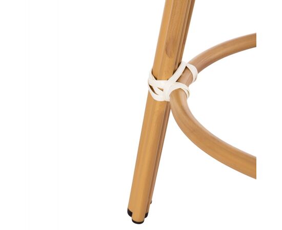 ΣΚΑΜΠΟ ΑΛΟΥΜΙΝΙΟΥ ΜΕΣ.ΥΨΟΥΣ CHINO HM6286.03 BAMBOO LOOK & TEXTILENE 43x43x65Υεκ - ΣΚΑΜΠΩ στο Milonadakis.gr