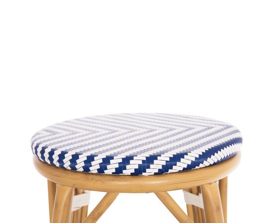 ΣΚΑΜΠΟ ΑΛΟΥΜΙΝΙΟΥ ΜΕΣ.ΥΨΟΥΣ CHINO HM6286.05 BAMBOO LOOK & TEXTILENE ΜΠΛΕ 43x43x65Υεκ - ΣΚΑΜΠΩ στο Milonadakis.gr
