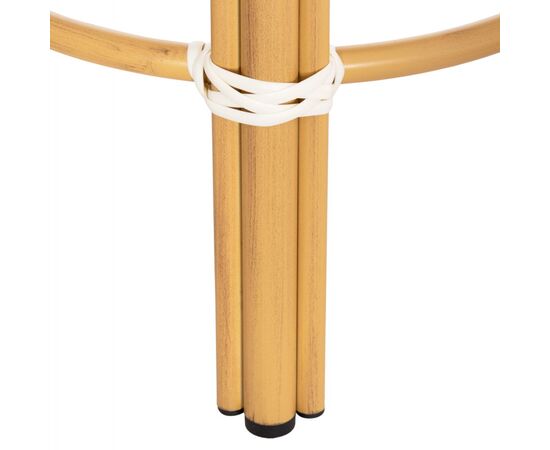 ΣΚΑΜΠΟ ΑΛΟΥΜΙΝΙΟΥ ΜΕΣ.ΥΨΟΥΣ CHINO HM6286.05 BAMBOO LOOK & TEXTILENE ΜΠΛΕ 43x43x65Υεκ - ΣΚΑΜΠΩ στο Milonadakis.gr