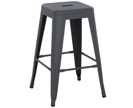 ΣΚΑΜΠΟ ΜΕΣΑΙΟΥ ΥΨΟΥΣ ΜΕΤΑΛΛΙΚΟ MELITA-PRO HM8573.50 ΓΚΡΙ 43x43x67Υεκ. - ΣΚΑΜΠΟ ΜΠΑΡ στο Milonadakis.gr