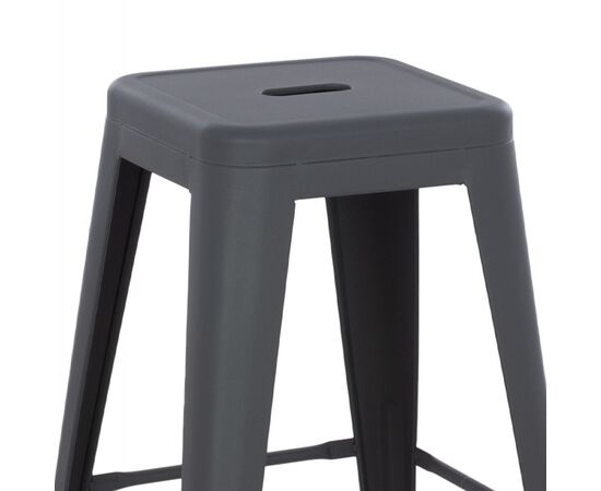 ΣΚΑΜΠΟ ΜΕΣΑΙΟΥ ΥΨΟΥΣ ΜΕΤΑΛΛΙΚΟ MELITA-PRO HM8573.50 ΓΚΡΙ 43x43x67Υεκ. - ΣΚΑΜΠΟ ΜΠΑΡ στο Milonadakis.gr