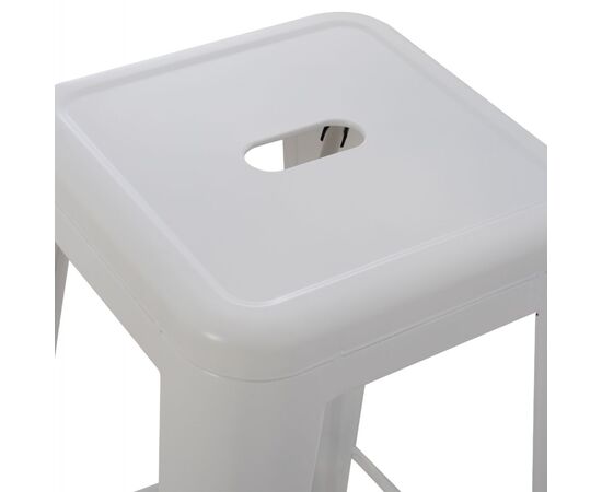 ΣΚΑΜΠΟ ΜΠΑΡ ΜΕΤΑΛΛΙΚΟ MELITA-PRO HM8642.41 ΣΕ ΛΕΥΚΟ ΜΑΤ 43x43x78Υεκ. - ΣΚΑΜΠΟ ΜΠΑΡ στο Milonadakis.gr
