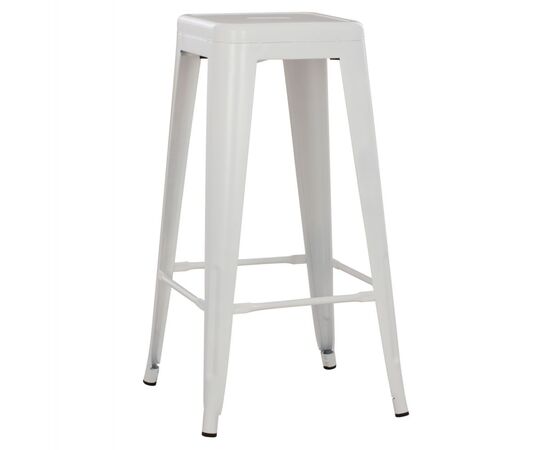 ΣΚΑΜΠΟ ΜΠΑΡ ΜΕΤΑΛΛΙΚΟ MELITA-PRO HM8642.41 ΣΕ ΛΕΥΚΟ ΜΑΤ 43x43x78Υεκ. - ΣΚΑΜΠΟ ΜΠΑΡ στο Milonadakis.gr