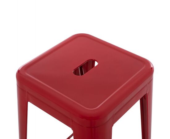 ΣΚΑΜΠΟ ΜΠΑΡ ΜΕΤΑΛΛΙΚΟ MELITA-PRO HM8642.44 ΣΕ ΚΟΚΚΙΝΟ 43x43x78Υεκ. - ΣΚΑΜΠΟ ΜΠΑΡ στο Milonadakis.gr
