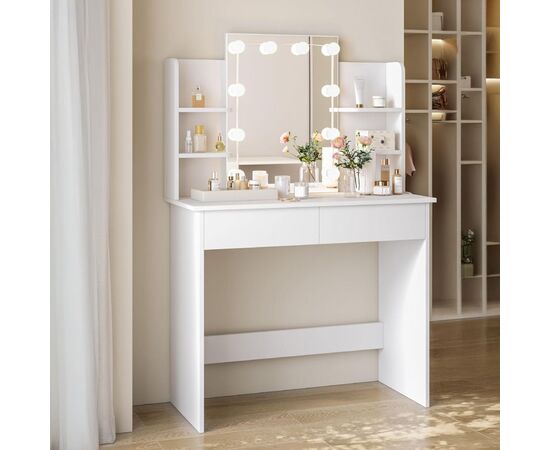 ΤΟΥΑΛΕΤΑ ΜΕ ΦΩΤΙΣΜΟ LED-ΡΑΦΙΑ-ΣΥΡΤΑΡΙΑ LAURYN HM2502.03 ΛΕΥΚΟ 101.8x40x139.5Υεκ - ΣΥΡΤΑΡΙΕΡΕΣ - ΤΟΥΑΛΕΤΕΣ στο Milonadakis.gr