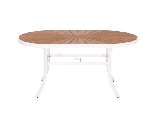 ΤΡΑΠΕΖΙ ΕΞΩΤ.ΧΩΡΟΥ TELAMO HM6288.02 ΑΛΟΥΜΙΝΙΟ ΛΕΥΚΟ & POLYWOOD 160X90Χ73.5Υεκ. - ΤΡΑΠΕΖΙΑ ΕΞ. ΧΩΡΟΥ στο Milonadakis.gr