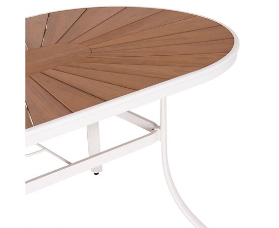 ΤΡΑΠΕΖΙ ΕΞΩΤ.ΧΩΡΟΥ TELAMO HM6288.02 ΑΛΟΥΜΙΝΙΟ ΛΕΥΚΟ & POLYWOOD 160X90Χ73.5Υεκ. - ΤΡΑΠΕΖΙΑ ΕΞ. ΧΩΡΟΥ στο Milonadakis.gr