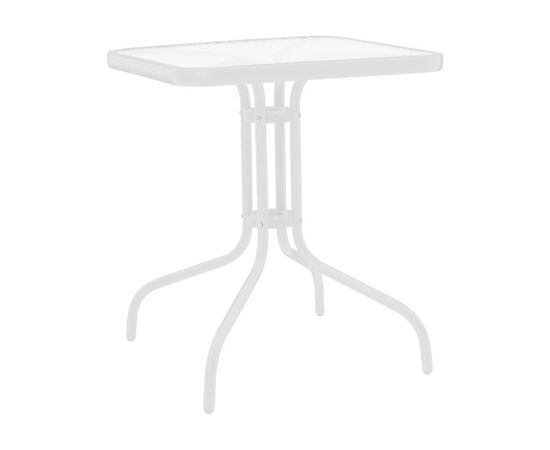 Τραπεζαρία Watson-Sussie pakoworld μέταλλο λευκό- γυαλί 70x70x70εκ - ΣΕΤ ΤΡΑΠΕΖΑΡΙΕΣ στο Milonadakis.gr