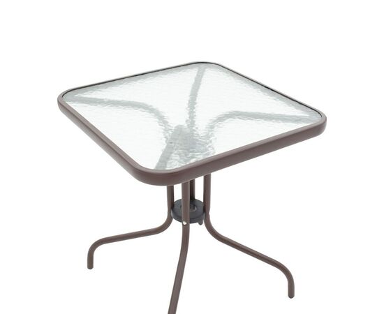 Τραπεζαρία Watson-Sussie pakoworld μέταλλο καφέ-γυαλί 60x60x70εκ - ΣΕΤ ΤΡΑΠΕΖΑΡΙΕΣ στο Milonadakis.gr