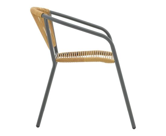 Τραπεζαρία Watson-Lindaria pakoworld μέταλλο ανθρακί-γυαλί και pe rattan σε φυσική απόχρωση 70x70x70εκ - ΣΕΤ ΤΡΑΠΕΖΑΡΙΕΣ στο Milonadakis.gr