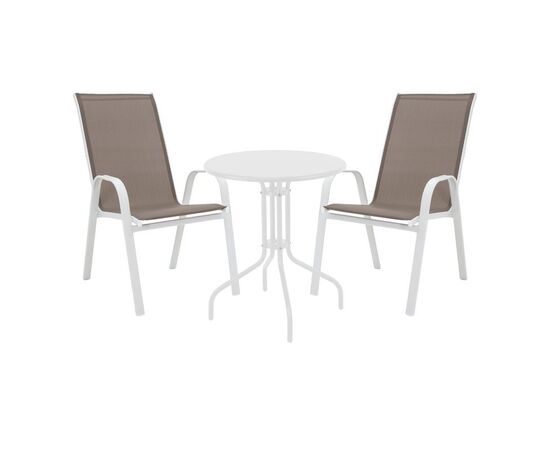 Τραπεζαρία Vergo-Calan pakoworld λευκό μέταλλο Φ60x70εκ - ΣΕΤ ΤΡΑΠΕΖΑΡΙΕΣ στο Milonadakis.gr