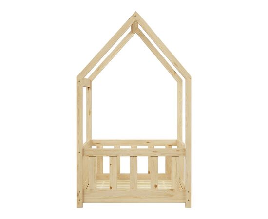 Παιδικό κρεβάτι Bambie με κιγκλίδωμα τ.Montessori pakoworld ξύλο πεύκου σε φυσική απόχρωση 70x140εκ - ΠΑΙΔΙΚΟ ΔΩΜΑΤΙΟ στο Milonadakis.gr