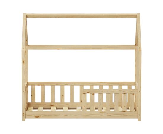 Παιδικό κρεβάτι Bambie με κιγκλίδωμα τ.Montessori pakoworld ξύλο πεύκου σε φυσική απόχρωση 70x140εκ - ΠΑΙΔΙΚΟ ΔΩΜΑΤΙΟ στο Milonadakis.gr