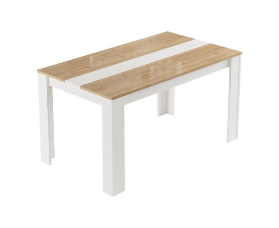 Τραπέζι Sepen pakoworld σε φυσική-λευκή απόχρωση 140x80x74εκ - ΤΡΑΠΕΖΙΑ ΚΟΥΖΙΝΑΣ στο Milonadakis.gr
