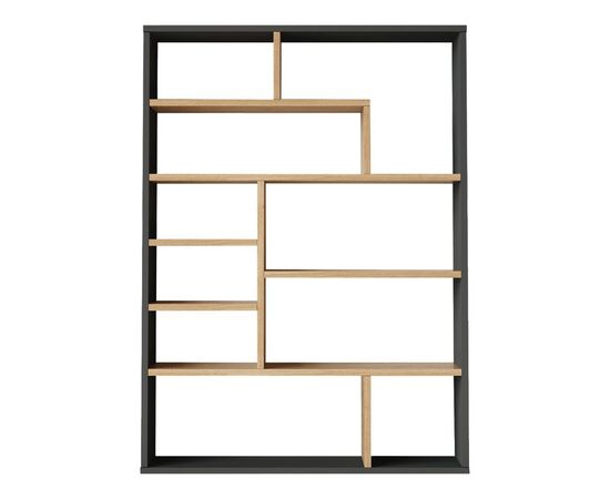 Βιβλιοθήκη Decora pakoworld σε φυσική-ανθρακί απόχρωση 90x22x123.6εκ - ΒΙΒΛΙΟΘΗΚΕΣ στο Milonadakis.gr