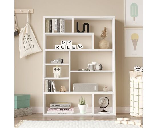 Βιβλιοθήκη Decora pakoworld σε λευκη απόχρωση 90x22x123.6εκ - ΒΙΒΛΙΟΘΗΚΕΣ στο Milonadakis.gr