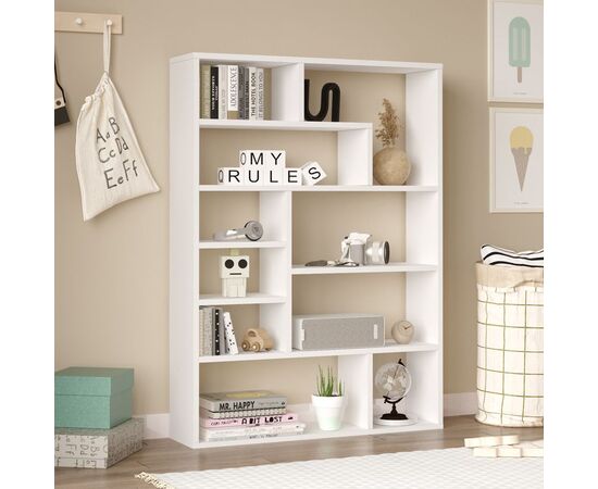 Βιβλιοθήκη Decora pakoworld σε λευκη απόχρωση 90x22x123.6εκ - ΒΙΒΛΙΟΘΗΚΕΣ στο Milonadakis.gr
